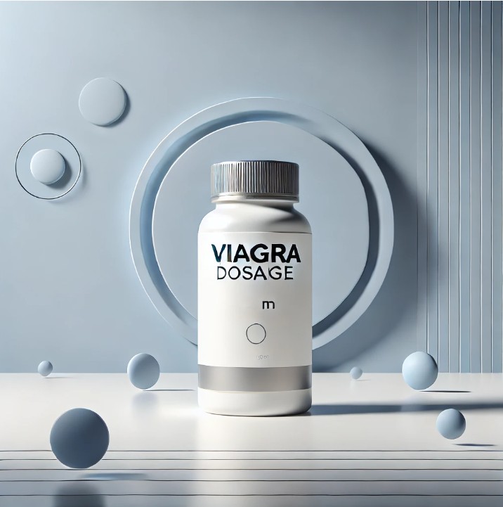 Viagra dosage bottle with clean background